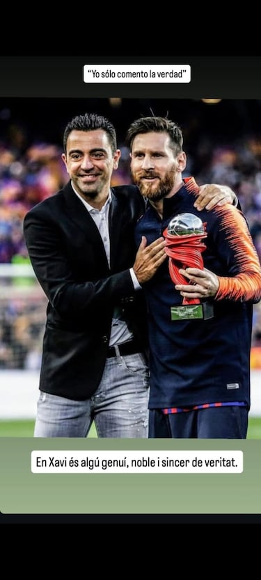 Xavi insiste: “Yo sólo comento la verdad”