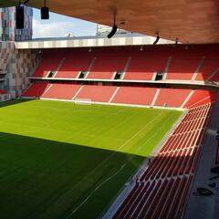 El estadio 'gemelo' del Nemesio Diez está en Albania