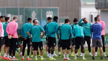 Un entrenamiento del Betis.