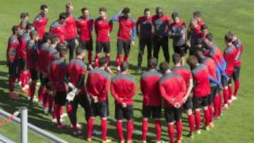 La plantilla del Espanyol regresó este martes a los entrenamientos.