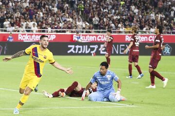 El canterano abrió el marcador para el conjunto blaugrana.