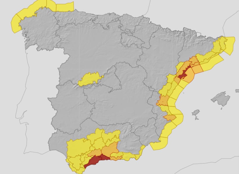 Una nueva DANA golpea a España: las principales zonas afectadas