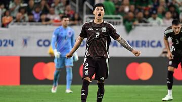 Jorge Sanchez of Mexico during the game between Mexican National team (Mexico) and Jamaica as part of the CONMEBOL Copa America USA 2024 group B, at NRG Stadium, on June 22, 2024 in Houston, Texas, United States.