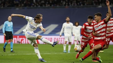 Luka Modric lleg&oacute; a los 282 partidos de Liga con el Real Madrid e igual&oacute; a Alfredo Di St&eacute;fano.