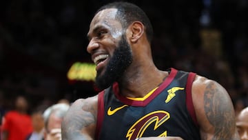 Lebron James y el saludo secreto con su hijo tras ganar