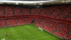 Diez mil hinchas acuden a la apertura de San Mamés