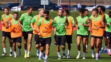 Entrenamiento del Girona.