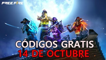 free fire sabado 14 octubre codigos gratis