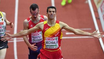 Mechal, flamante campe&oacute;n de Europa en pista cubierta.