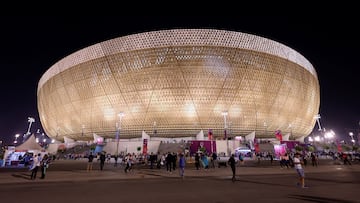 FILE PHOTO: Dec 13, 2022; Lusail, Qatar; A general view of the exterior of Lusail Stadium before the semifinal match between Croatia and Argentina during the 2022 World Cup. Mandatory Credit: Yukihito Taguchi-USA TODAY Sports/File Photo