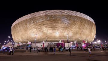 FILE PHOTO: Dec 13, 2022; Lusail, Qatar; A general view of the exterior of Lusail Stadium before the semifinal match between Croatia and Argentina during the 2022 World Cup. Mandatory Credit: Yukihito Taguchi-USA TODAY Sports/File Photo