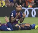 La 'discusión' de Vidal con Piqué al finalizar el duelo con Betis