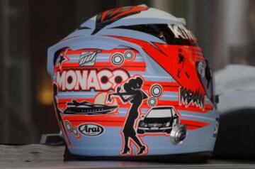 Casco de Kimi Raikkonen para el GP de Mónaco de 2006