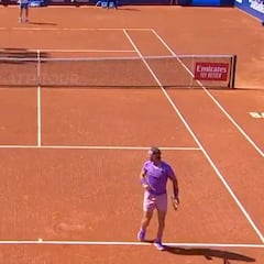 Es raro ver esto en un partido de Nadal: la curiosa manera con la que regaló un punto a Carreño