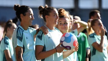 Alemania en el entrenamiento oficial.