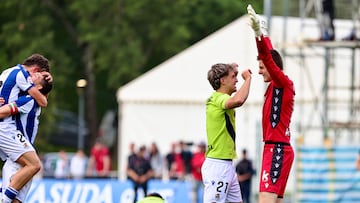 08/06/25 PARTIDO VUELTA PRIMERA ELIMINATORIA FASE ASCENSO A PRIMERA FEDERACION RFEF
REAL SOCIEDAD B FILIAL - MERIDA
ALEGRIA