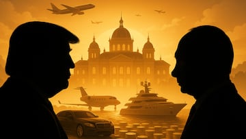 Trump, Putin, land of gold - artist's impression