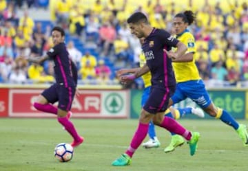 Neymar marcó el 0-1 a pase de Luis Suárez.