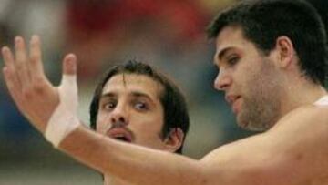 <b>NO SE FÍA</b>. El jugador del Madrid no quiere confianzas frente al Caja San Fernando.