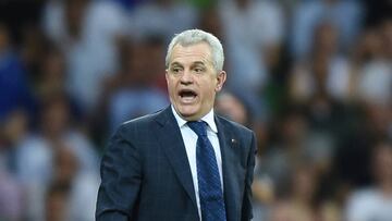 Javier Aguirre durante un partido con la Selección Mexicana