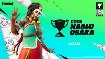 Anuncio oficial de la Copa Naomi Osaka en Fortnite