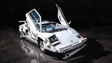 A la venta el Lamborghini Countach chocado de “El lobo de Wall Street”