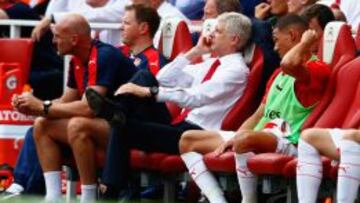 Wenger, en el banquillo del Arsenal.