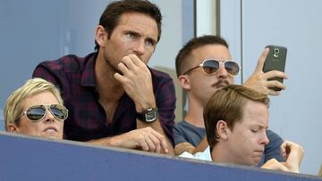 Frank Lampard ve desde la grada el partido entre el NY City y LA Galaxy.