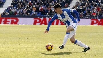 Adrián Marín, con el Leganés.