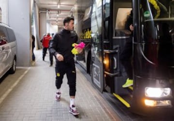 Imágenes de la antesala del duelo Dortmund-Mónaco en el Signal Iduna Park.