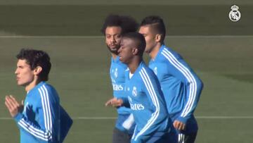 El Madrid prepara el partido de Copa frente al Leganés