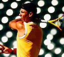 Nadal ya se prepara en la pista central de Indian Wells