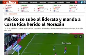 Así reaccionaron los medios internacionales a la victoria del Tri sobre Costa Rica