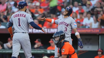 The teams combined for six home runs. four for the Astros and two for the Orioles.