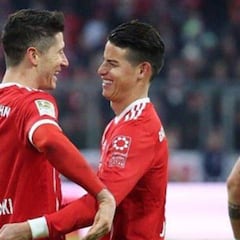 El tuit de Lewandowski a James en 2017 que ha resurgido como un brutal 'fail'