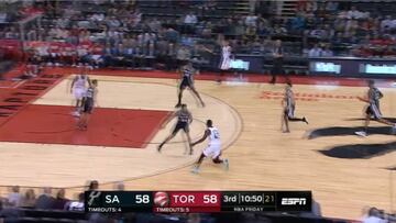 Resumen del Toronto Raptors - San Antonio Spurs de la NBA