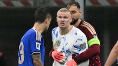 Haaland: “Mancini me estaba tocando el culo... le di las gracias”