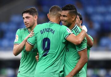 0-1. Casemiro celebró el primer gol.