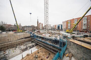 Nuevas imágenes: las obras del estadio Santiago Bernabéu avanzan a buen ritmo