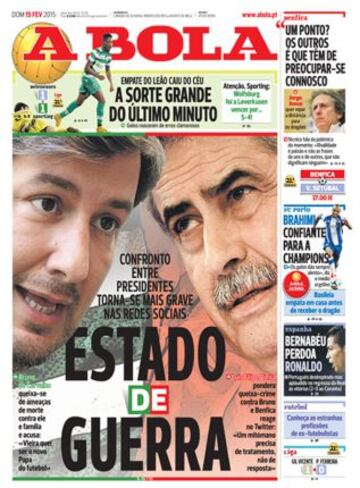 Portadas de la prensa deportiva