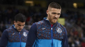 Vitorino Antunes antes del &uacute;ltimo partido de Liga del Getafe