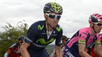 Alejandro Valverde, l&iacute;der del Movistar. 