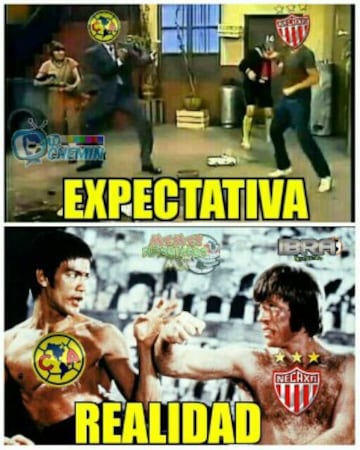 Necaxa y América empataron y desataron el enojo de los memes