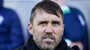 El entrenador argentino Eduardo Coudet, en los prolegómenos del partido entre el Villarreal y el Celta.