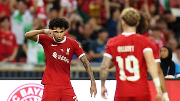 After missing most of last season with a knee injury, the Colombian winger is back at his best and scored Liverpool’s third in Tuesday’s 3-4 defeat to Bayern Munich in Singapore.