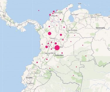 Mapa de casos y muertes por coronavirus por departamentos en Colombia: hoy, 2 de septiembre