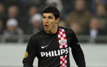 El "Maza" Rodríguez también defendió los colores del PSV en el máximo torneo europeo de clubes. Jugó tres partidos en la temporada 2008-2009.