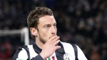 Claudio Marchisio celebra un tanto con la Juventus