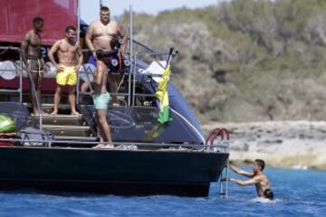 Cristiano Ronaldo disfruta de sus vacaciones en Ibiza