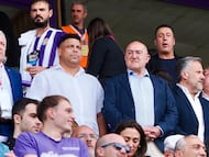 Valladolid 26/5/2024. 41 Jornada de la Liga HIPERMOTION. Real Valladolid CF - Villarreal CF B.
Palco con Ronaldo al frente
Photogenic Miguel Angel Santos